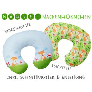Nähset Nackenhörnchen Waldbewohner, inkl. Schnittmuster &...