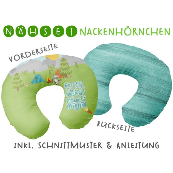 Nähset Nackenhörnchen camping kids, inkl. Schnittmuster & Anleitung, Biobox
