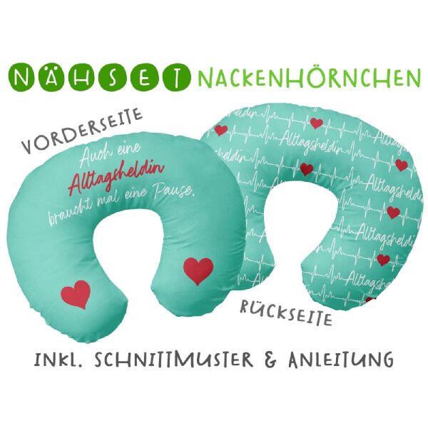 Nähset Nackenhörnchen Alltagsheldin, inkl. Schnittmuster & Anleitung
