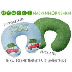 Nähset Nackenhörnchen driving home for christmas, inkl....