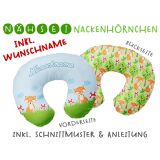 Nähset WUNSCHNAME Nackenhörnchen Waldbewohner, inkl. Schnittmuster & Anleitung