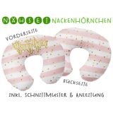 Nähset Nackenhörnchen Beauty Queen fake-Glitzer, inkl. Schnittmuster & Anleitung