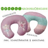 Nähset Nackenhörnchen, Waldfeefreunde fake-Glitzer, inkl. Schnittmuster & Anleitung