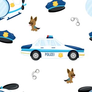 Bio-Jersey, Polizeiauto, weiß, Polizei, by BioBox
