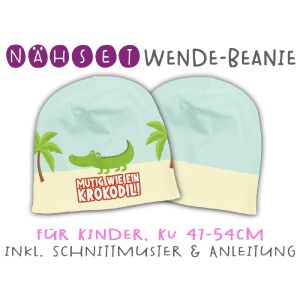 Nähset Wende-Beanie, KU 47-54cm, Starke Kids,...