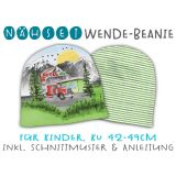 Nähset Wende-Beanie, KU 42-49cm, Trucks, Bio-Jersey