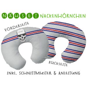 Nähset Nackenhörnchen Skulls II, inkl. Schnittmuster & Anleitung
