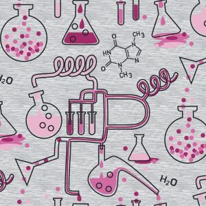 Bio-Sommersweat, LABOR, Professor Grips, pink,Chemie, exklusiv bei uns