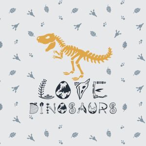 Bio-Jersey, Love Dinosaurs Panel, Dinosaurier
