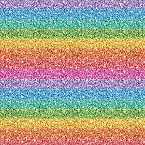 Baumwolle, Feine Streifen, Rainbow Fakeglitzer Stripes,...