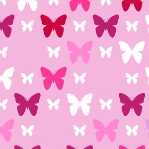 Bio-Jersey, Ton in Ton, Schmetterlinge, pink, by BioBox