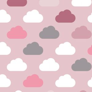 Bio-Jersey, Ton in Ton, Wolken, rosa, by BioBox