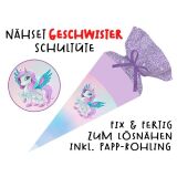 Nähset Geschwister-Schultüte Pegasus, mit Rohling, ohne Wunschname