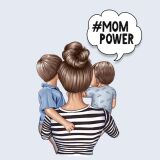 Bio-Jersey, XL Panel für Große, Mom Power, Im a Mom