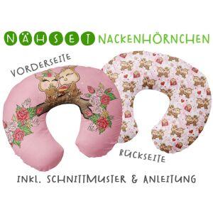 Nähset Nackenhörnchen Waldliebe, inkl. Schnittmuster &...