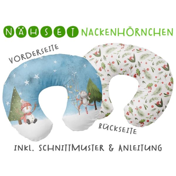 Nähset Nackenhörnchen A christmas story, inkl. Schnittmuster & Anleitung