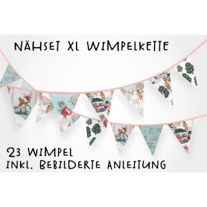 Nähset XL Wimpelkette, 23 Wimpel, Winterspaß by BioBox
