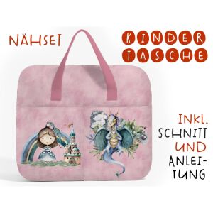 Nähset Hochw. Kindertasche Once upon a time, rosa,...