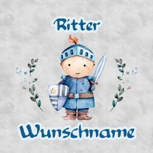 Bio-Jersey WUNSCHNAME Panel, Once upon a time, ritter