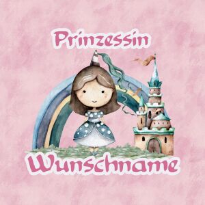 Bio-Jersey WUNSCHNAME Panel, Once upon a time, prinzessin