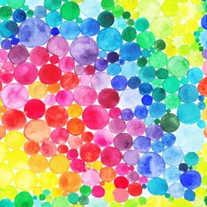 Bio-Jersey, rainbow dots, bunte Punkte by BioBox