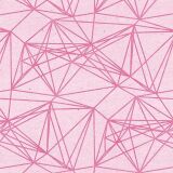 Folded Paper, Pink auf Rosa, BIO-Jersey