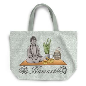 Nähset XL Shopper-Bag Tasche, Namaste, Budda, Mandala,...