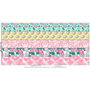 Nähset Hundehalsband - summer Flamingo - 5 Stück pro Set / 3 Größen zur Auswahl