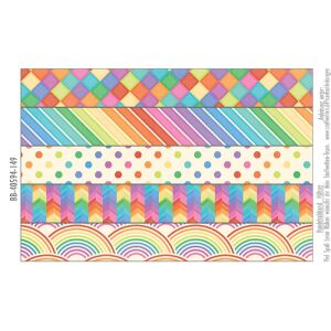 Nähset Hundehalsband - Rainbow Color - XL (ca. 48-58 cm Halsumfang)
