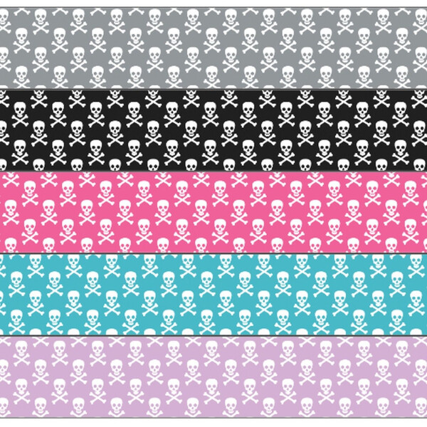 Nähset Hundehalsband - Pink Pirate -5 Stück pro Set / 3 Größen zur Auswahl