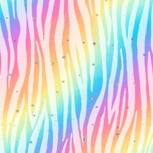 Bio-Jersey, Regenbogenzauber, Zebra
