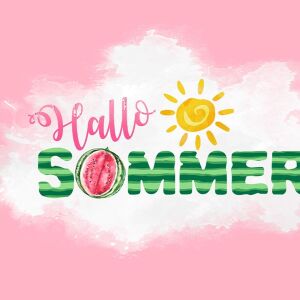 Bio-Jersey, XL Panel - Watermelon, hallo sommer