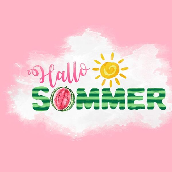 Bio-Jersey Panel, Watermelon, hallo sommer