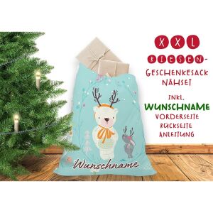 Nähset XXL Riesen WUNSCHNAME Geschenke-Sack Bärchen,...