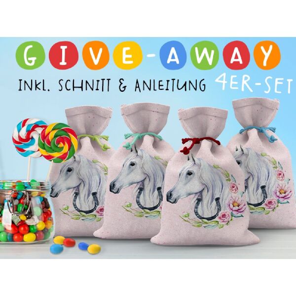 give away 4er Set, Pferde, Canvas by Biobox