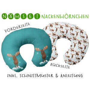 Nähset Nackenhörnchen, Elchtastisch, inkl....