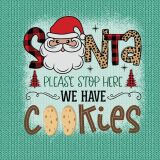 Bio-Sweat, PANEL + Kombistoff, Hello Santa Kids, Santa Cookies, perfekt passend