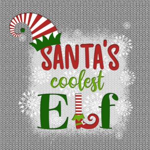 Bio-Sweat, PANEL + Kombistoff, Hello Santa Kids, Coolest Elf, perfekt passend