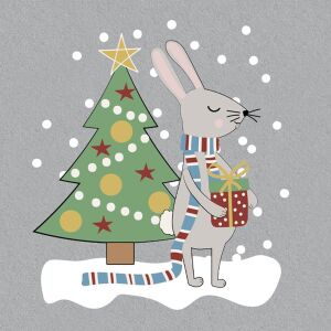 Bio-Sweat, PANEL + Kombistoff, Winterzeit, Weihnachtsbaum, perfekt passend