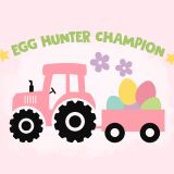 Bio-Jersey, PANEL + Kombistoff, Funny Bunny, Egg Hunter Girls