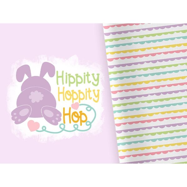 Bio-Jersey, PANEL + Kombistoff, Funny Bunny, Hippity Hoppity Hop
