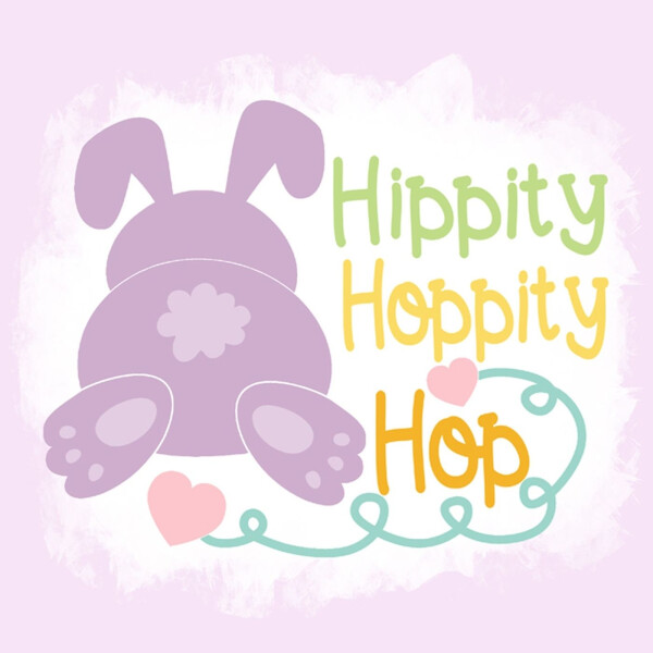 Bio-Jersey, PANEL + Kombistoff, Funny Bunny, Hippity Hoppity Hop
