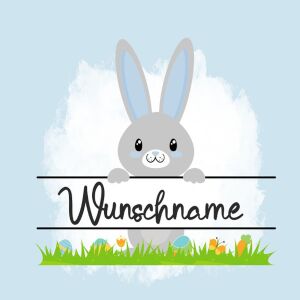 Bio-Jersey WUNSCHNAME Panel + Kombistoff Funny Bunny,...