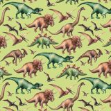 Bio-Jersey, Dino Jungle, Dinos auf Grün