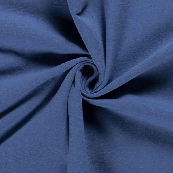 Soft Sweat, jeansblau, innen kuschelig, 250g/m²