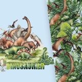 .Bio-Jersey, PANEL + Kombistoff, Dino Jungle, Dinosaurier