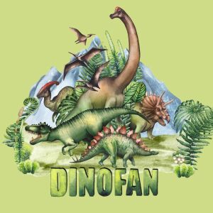 .Bio-Jersey, PANEL + Kombistoff, Dino Jungle, Dinofan