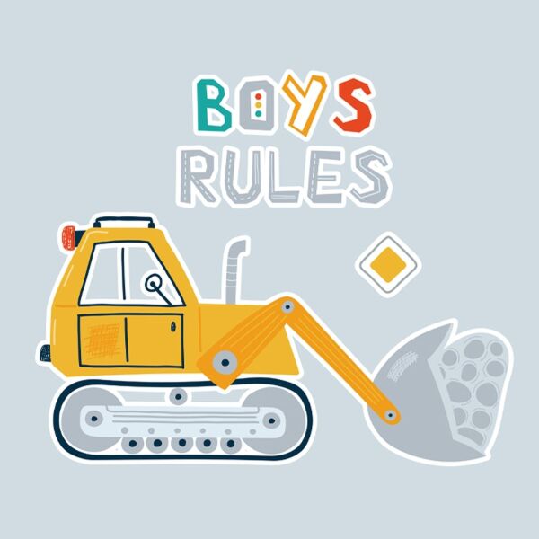 Bio-Jersey, PANEL + Kombistoff, Großbaustelle, Boys Rules