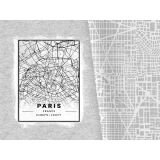 Bio-Jersey XXL Panel + Kombistoff City Trip Paris, 2 in 1 Grau