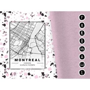 Bio-Jersey XXL Panel + Kombistoff City Trip Montreal, 2 in 1